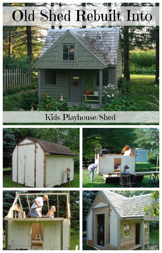 Transform Shed Into Play or Garden House | Old Village Paint